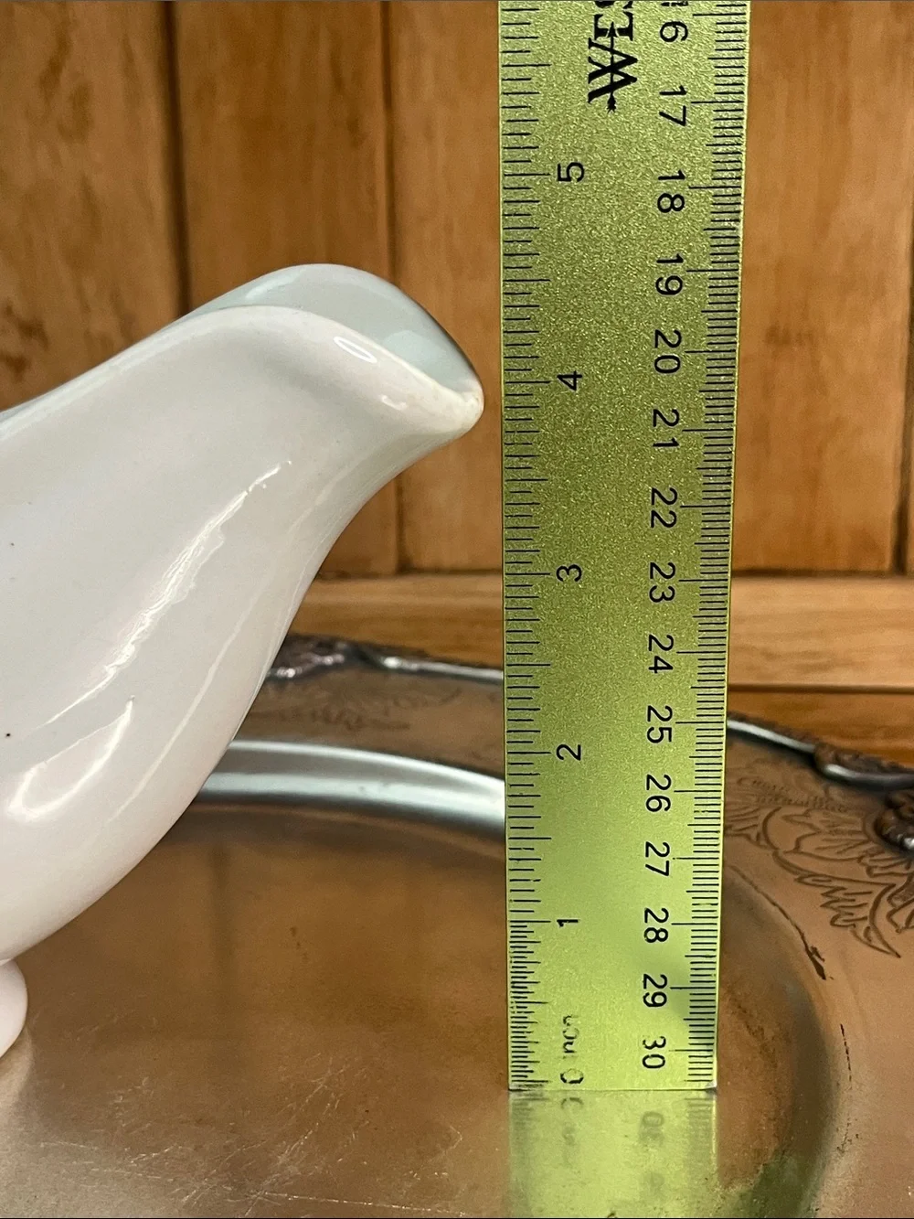 VTG-TEPCO U.S.A. China, White Ironstone,Gravy boat. (30’s-68’) Rare LionHead.